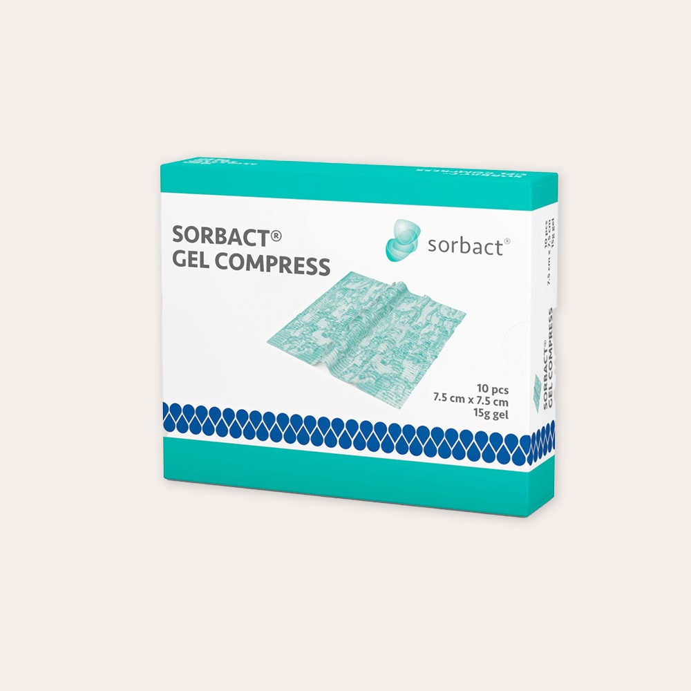  10-pack Gel Compress 7,5x7,5cm Sorbact