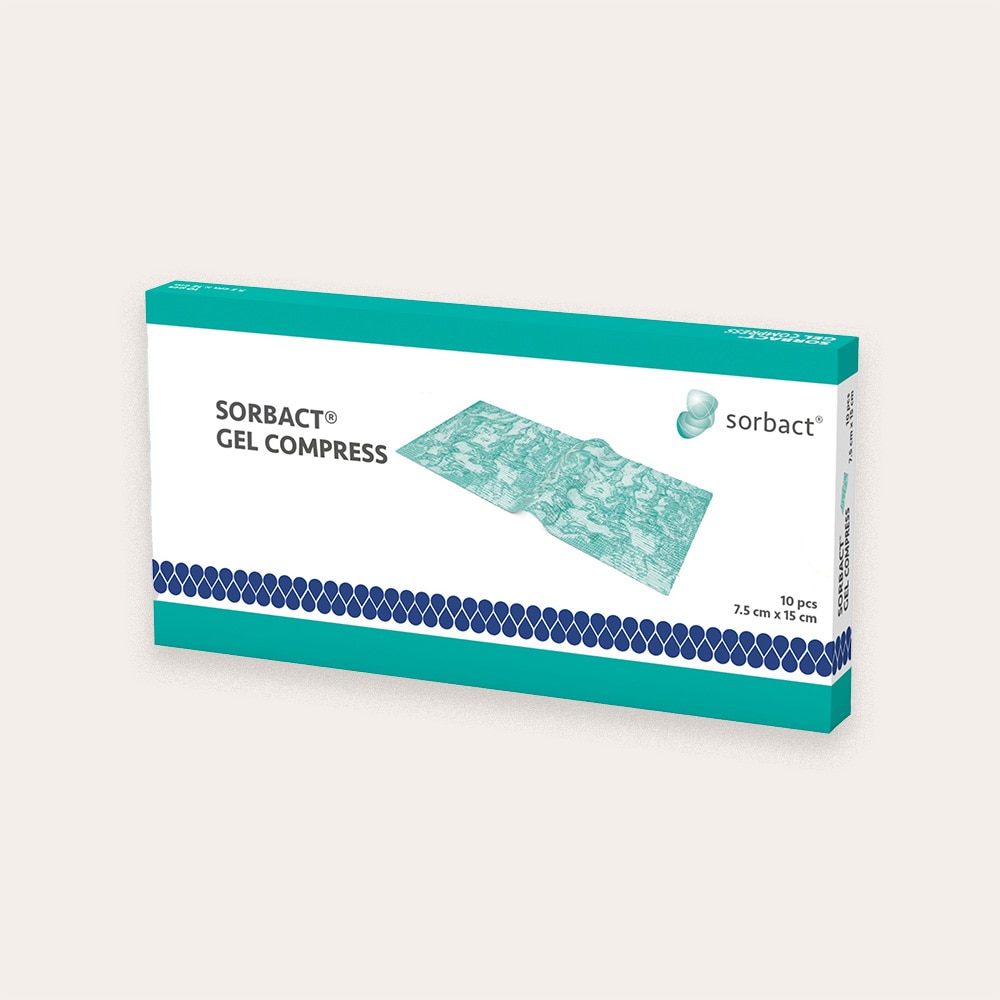  10-pack Gel Compress 7,5x15 cm Sorbact