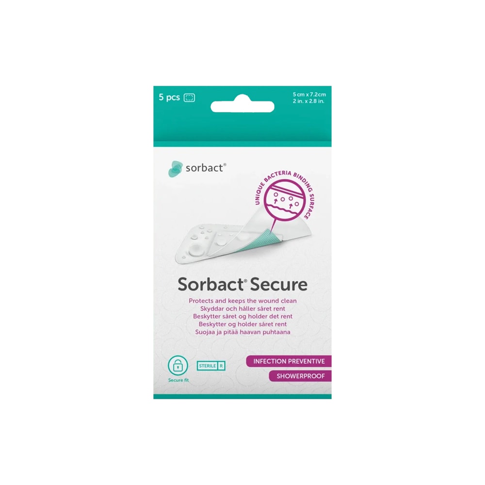  5-pack Secure 5x7,2 cm Sorbact