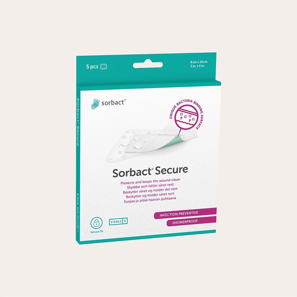  5-pack Secure 8x10 cm. Sorbact