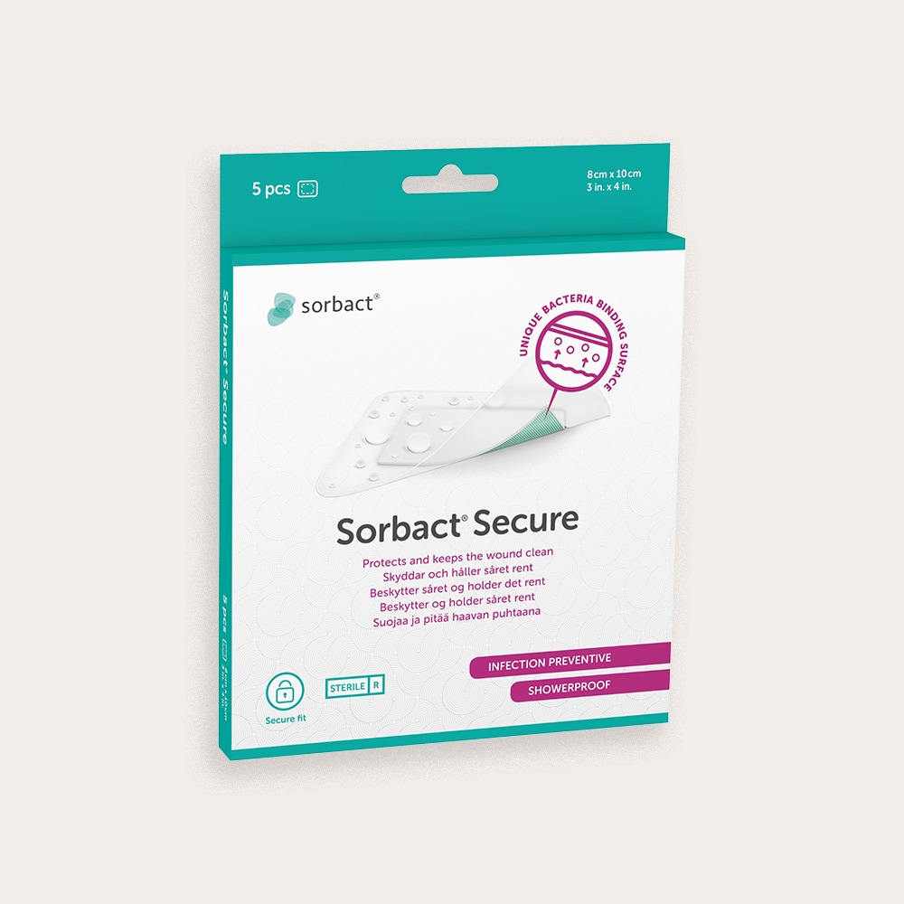  5-pack Secure 8x10 cm. Sorbact