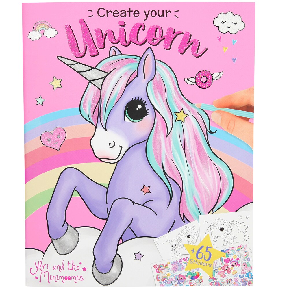 Målarbok  Create your unicorn Miss Melody